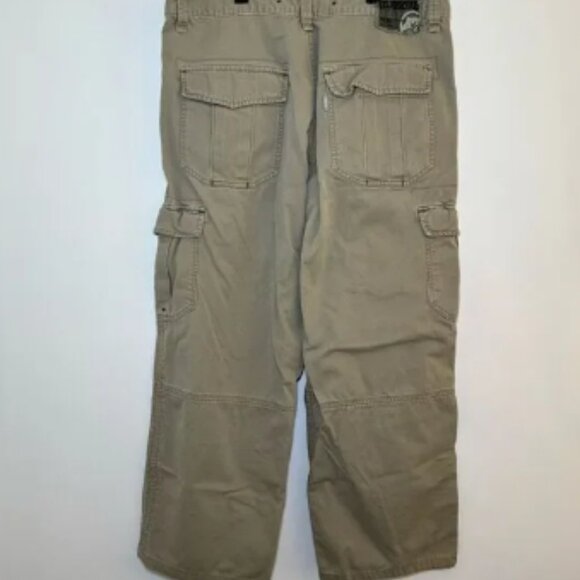 VTG Levi’s Silver Tab Pants Mens 36x32 Khaki Baggy Wide Leg Cargo Skater Y2K - Picture 2 of 11